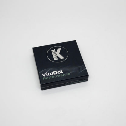Boîte de présentation VitaDot Performance avec 5 paires