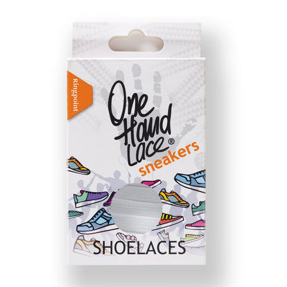 Einhand Schnürsenkel für Sneaker mit Verpackung in Weiß